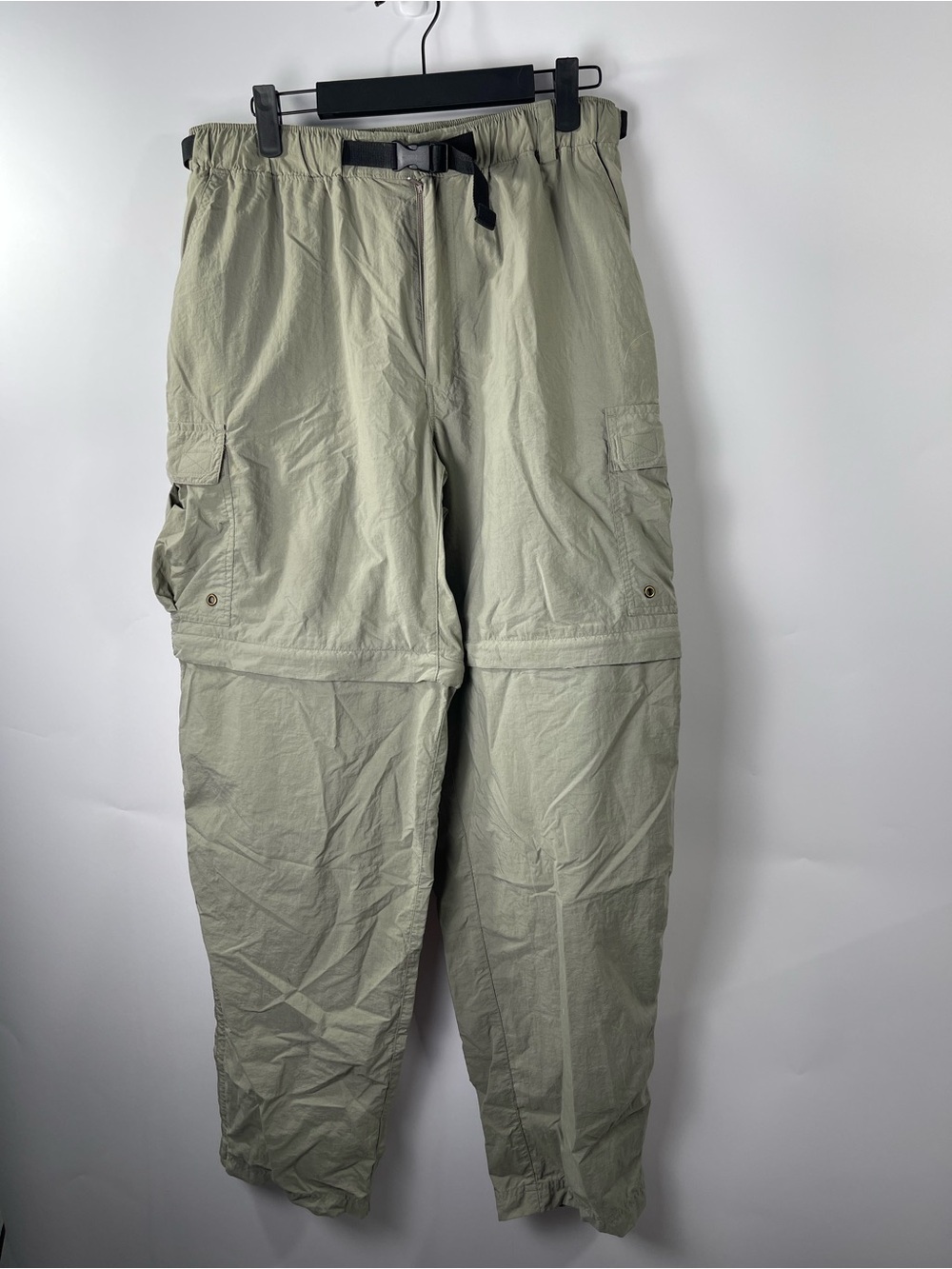 REI Men’s Sage Green Convertible Hiking Camping Cargo Pant Size Medium
